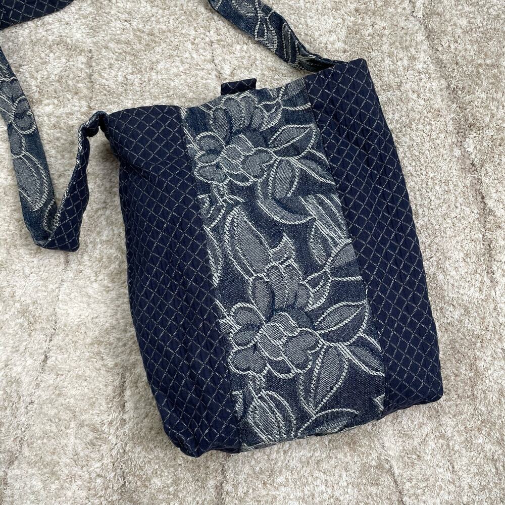 Vintage Handmade Floral Denim Tapestry Reversible Bag - Picture 3 of 6
